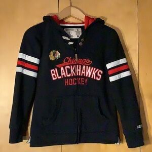 Chicago Blackhawks Hockey zip up hoodie, size small